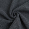 Anthracite-Colored Caban-Style Knit Fabric Coat - Maison Klem