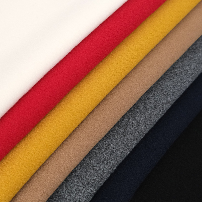 Tessuto a maglia effetto caban per cappotto - Maison Klem