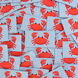 Small Crab Sew-On Label - Maison Klem