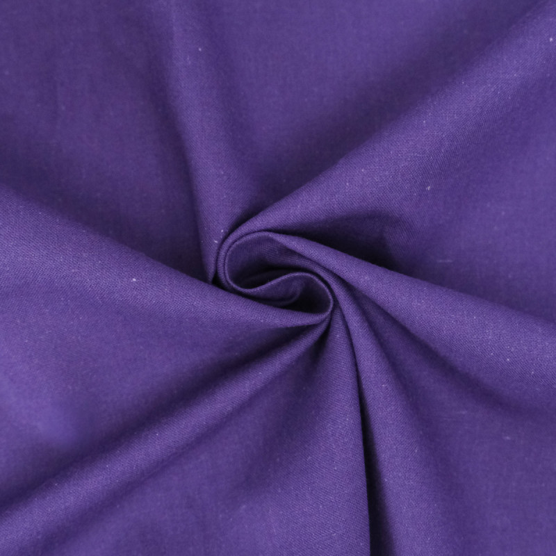 Sanforisiertes Baumwollgewebe, violett – Maison Klem