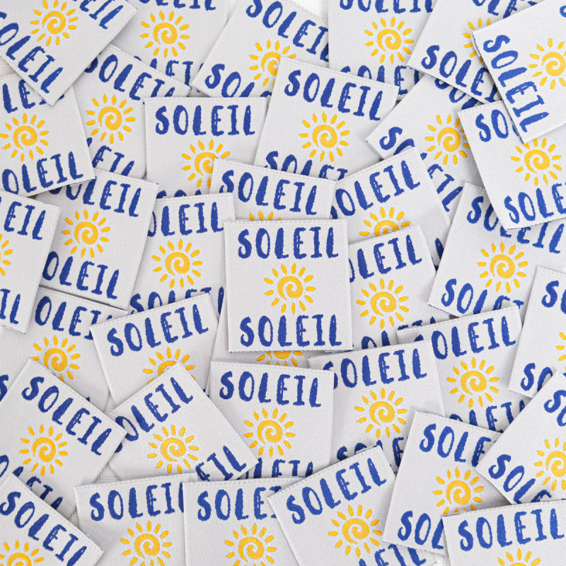 Etichetta da cucire “Soleil Soleil” - Maison Klem