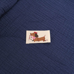 Heart-Shaped Dachshund Sew-On Patch - Maison Klem