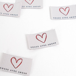 "Sewn with Love" Sew-On Label - Maison Klem