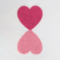 Panel de punzonado «Corazones cara a cara» 45 × 45 - Maison Klem