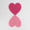 Panel de punzonado «Corazones cara a cara» 45 × 45 - Maison Klem