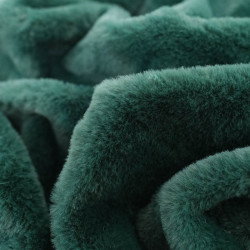 Fausse Fourrure Lapinou Vert Sapin - Maison Klem