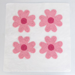 Panel de punzonado «Multi Trèfles Roses» 45 × 45 - Maison Klem