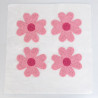 Panel de punzonado «Multi Trèfles Roses» 45 × 45 - Maison Klem