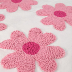 Quadro Punch Needle “Multi Trèfles Roses” 45×45 - Maison Klem