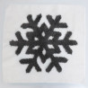 Gray Snowflake Punch Needle Panel, 45 x 45 - Maison Klem