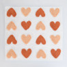 Punch Needle-paneel ‘Lichtroze hart’ 45*45 - Maison Klem