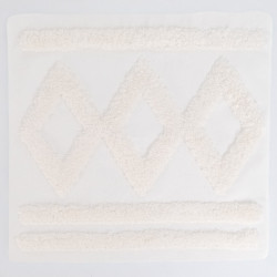 Panel «Punch Needle» Bohemio, color crudo, 45 × 45 - Maison Klem