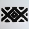 Pannello Punch Needle in stile etnico 30×50 nero - Maison Klem
