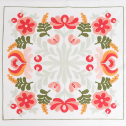 Punch-Needle-Wandbild aus Samt im Shabby-Chic-Stil, 45 × 45 – Maison Klem
