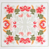 Shabby Chic Velvet Punch Needle Wall Hanging, 45 x 45 - Maison Klem