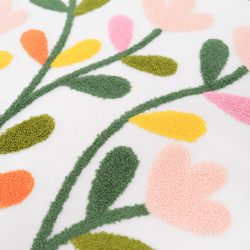 Punch Needle Velvet "Wildflower" Panel, 45 x 45 - Maison Klem