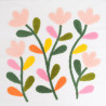 Punch-Needle-Bild „Fleur des Champs“ aus Samt, 45 × 45 – Maison Klem