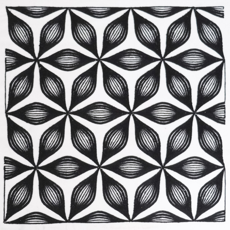 Graphic Velvet Punch Needle Panel  45*45 - Maison Klem
