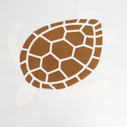 45 x 45 Velvet Turtle Punch Needle Panel - Maison Klem