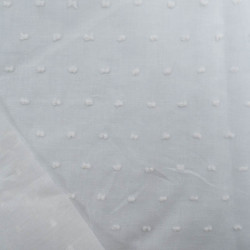 Plumetis Coton Blanc - Maison Klem