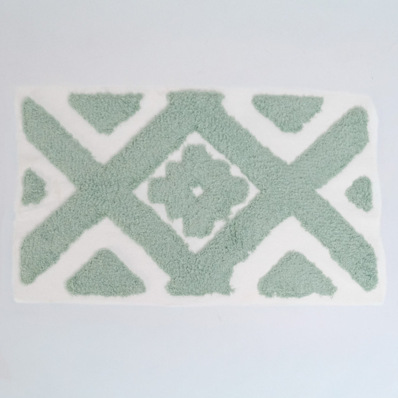 Ethnic Punch Needle Panel 30 x 50 Celadon - Maison Klem