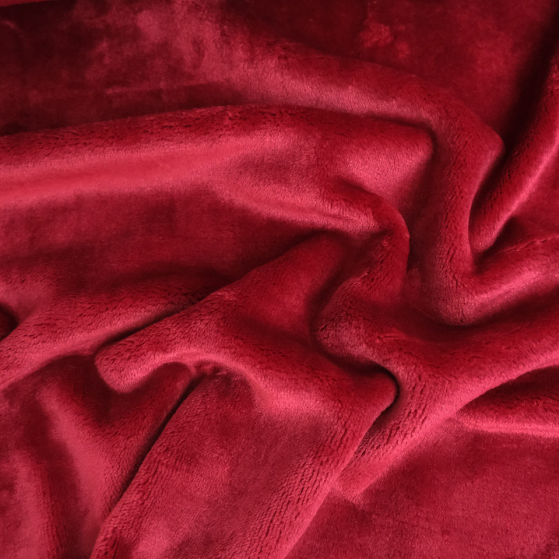 Peluche spesso 400 g, bordeaux - Maison Klem
