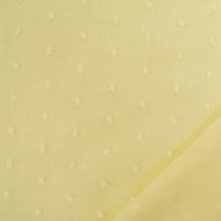 Plumetis Coton Jaune Pastel - Maison Klem