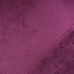Einfarbiges Kuscheltuch 260 g Pflaume – Maison Klem