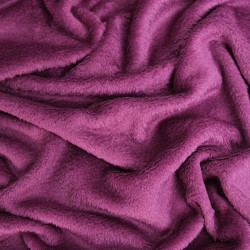 Einfarbiges Kuscheltuch 260 g Pflaume – Maison Klem
