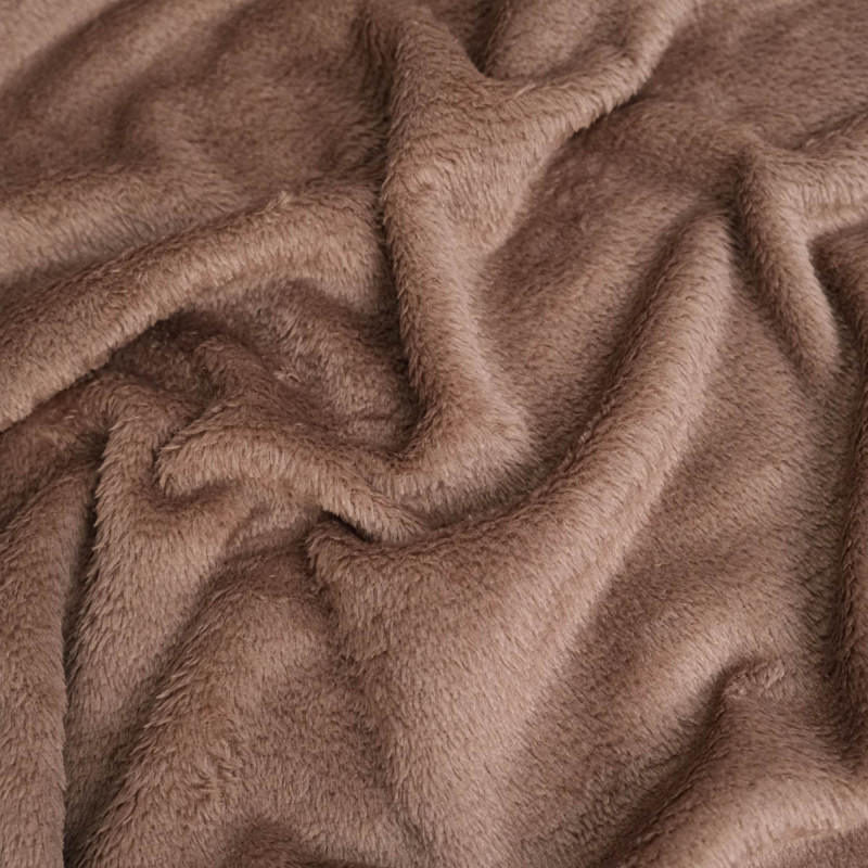Solid-Color Plush Toy, 260 g, Chocolate Brown - Maison Klem