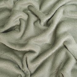Solid-Color Plush Blanket, 260 g, Sage - Maison Klem