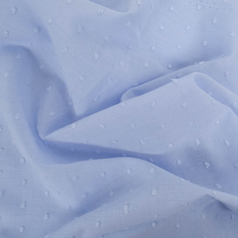 Plumetis Coton Bleu - Maison Klem