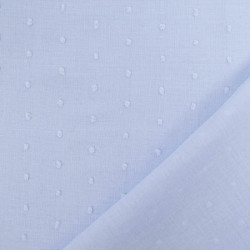 Plumetis Coton Bleu - Maison Klem