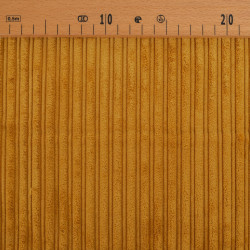 Velluto a coste con interno in sherpa color zafferano - Maison Klem
