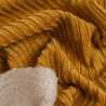 Saffron Sherpa-Lined Ribbed Velvet - Maison Klem