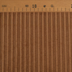 Cocoa-Colored Sherpa-Lined Ribbed Velvet - Maison Klem