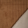 Cocoa-Colored Sherpa-Lined Ribbed Velvet - Maison Klem