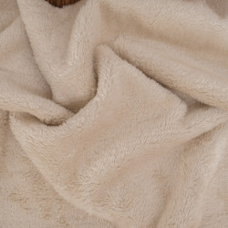 Cocoa-Colored Sherpa-Lined Ribbed Velvet - Maison Klem