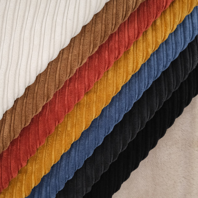 Geribbeld fluweel met sherpa-voering - Maison Klem