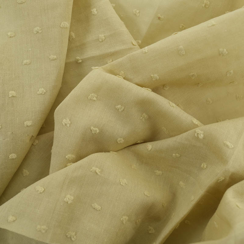 Plumetis Coton Olive - Maison Klem