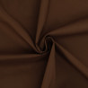 Effen chocoladebruine premium katoenpopeline Alice - Maison Klem