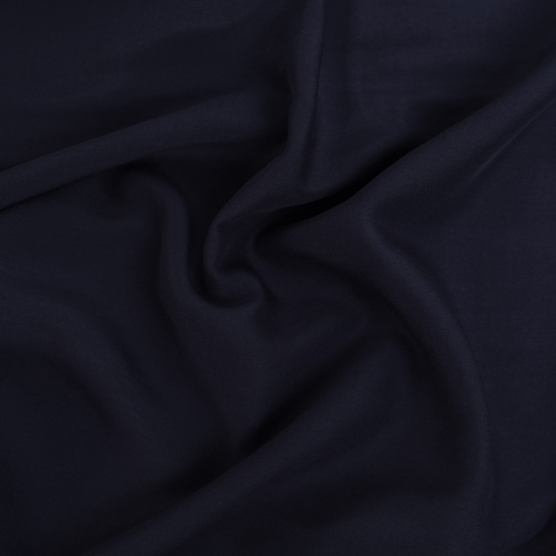 Navy Viscose Scarf - Laura - Maison Klem