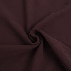 Solid-Color Double Gauze, 135 cm, Plum - Thaïs - Maison Klem
