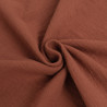 Solid-Color Double Gauze, 135 cm, Toffee - Thaïs - Maison Klem