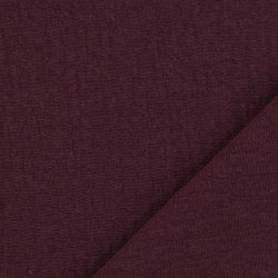 Einfarbiger Double-Gaze, 135 cm, Aubergine – Thaïs – Maison Klem