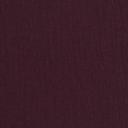 Tela de gasa doble lisa de 135 cm, color berenjena - Thaïs - Maison Klem