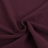 Solid Double Gauze, 135 cm, Eggplant - Thaïs - Maison Klem