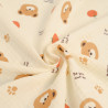 Doppel-Gaze mit Teddybär-Print – Maison Klem