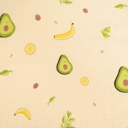Doppel-Gaze mit Avocado-Print – Maison Klem