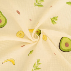 Dubbelweefsel met avocado-print - Maison Klem